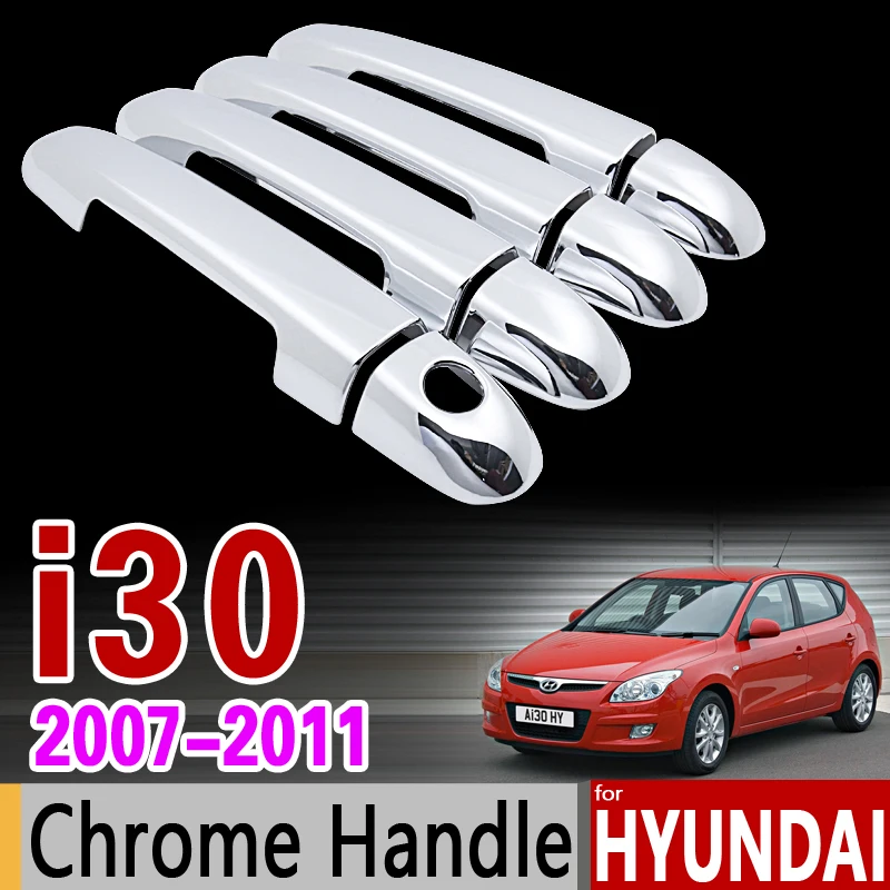Хромированная крышка ручки двери для Hyundai i30 2007 2011 FD комплект отделки 2008 2009 2010