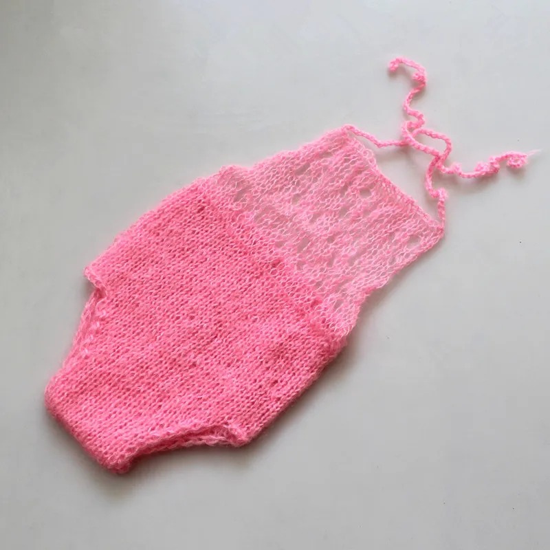 

Newborn Baby Photography Props Accessories Mohair Romper Crochet Baby Costume Infant Photo Props Knitted Baby Girl Outfits