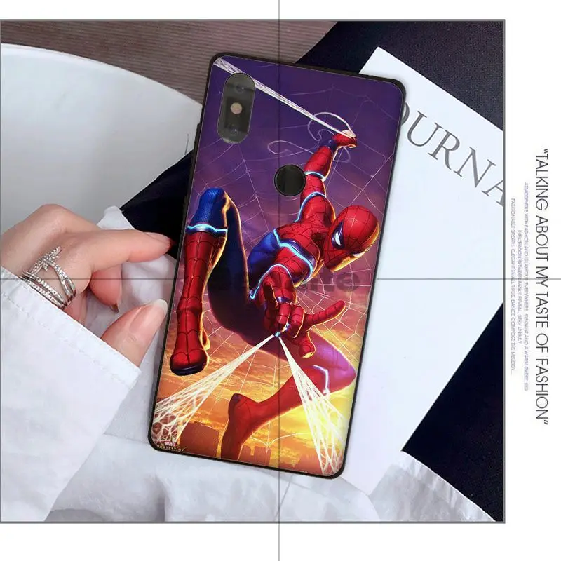 Чехол из ТПУ для телефона Babaite Marvel Comics Spider Man Homecoming Xiaomi Mi 6 Mix2 Mix2S Note3 8 8SE Redmi 5 5Plus Note4 4X
