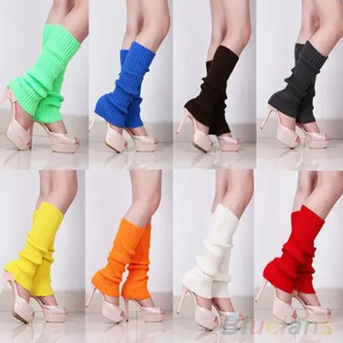 Лидер продаж Модные женские Для женщин Сплошной Цвет вязать Зима Гетры для