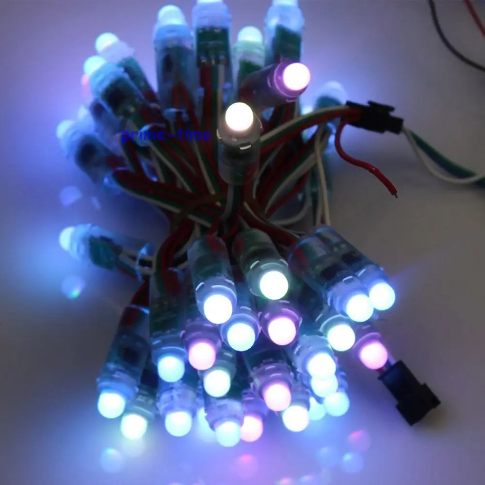 500 шт. 12 мм WS2811 2811 IC RGB светодиодный модуль Водонепроницаемая гирлянда DC5V цифровой
