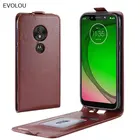 Вертикальный кожаный флип-чехол для Motorola Moto G7 Plus G7 Power Cover, Ретро Магнитный флип-чехол для Moto G7 Play, чехол для телефона