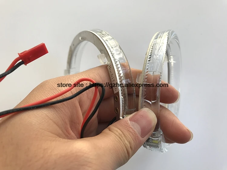 Hochitech CREE светодиодный чип световод Ангельские глазки комплект Halo Кольцо дневной свет с диммером Fuction для Smart Fortwo W451 Mk2 2008