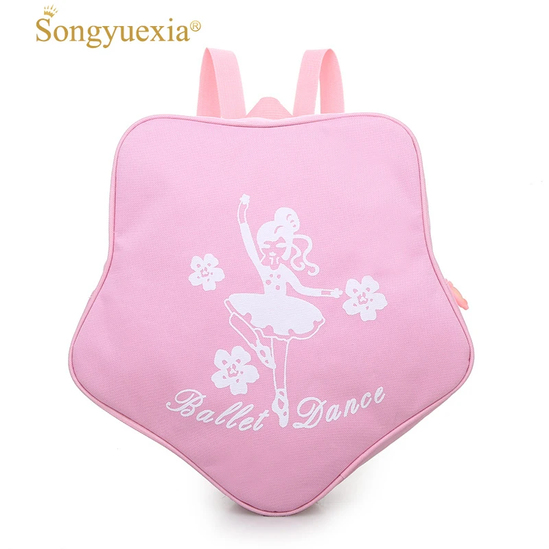 

1Pc Star Design Pink Ballet Bags For Girls Printed Child Backpack For Dance Ballerina Kids Bags Ballet Bag Princess Dance Bags