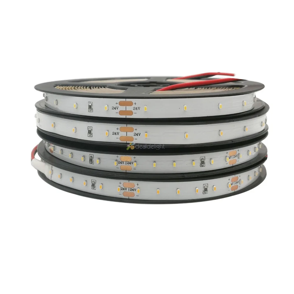 Светодиодная лента 2110 SMD 60 120 240 светодиодный/метр DC24 белый/теплый белый супер яркий 90 CRI гибкий светодиодный светильник 5 м/лот неводонепроницаемый
