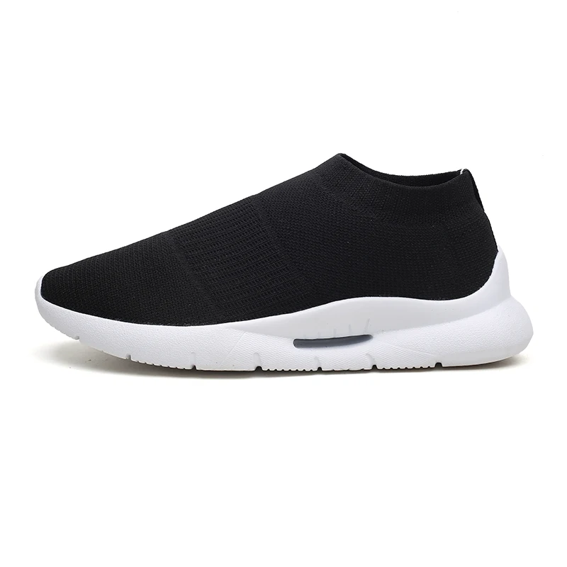 6811 black-white Брендовые кроссовки для бега, мужские носки, кроссовки, спортивные, спортивные, дышащие, сетчатые, мужские, удобные, мягкие, без шнуровки, для прогулок, лоферы - Цвет: 6811 black-white