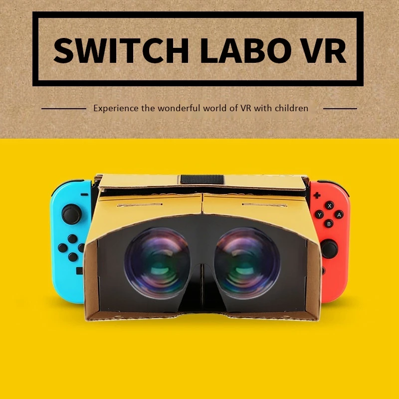 Для nintendo Switch VR складные очки виртуальной реальности 3D бумажные Box Фильмы Игры для