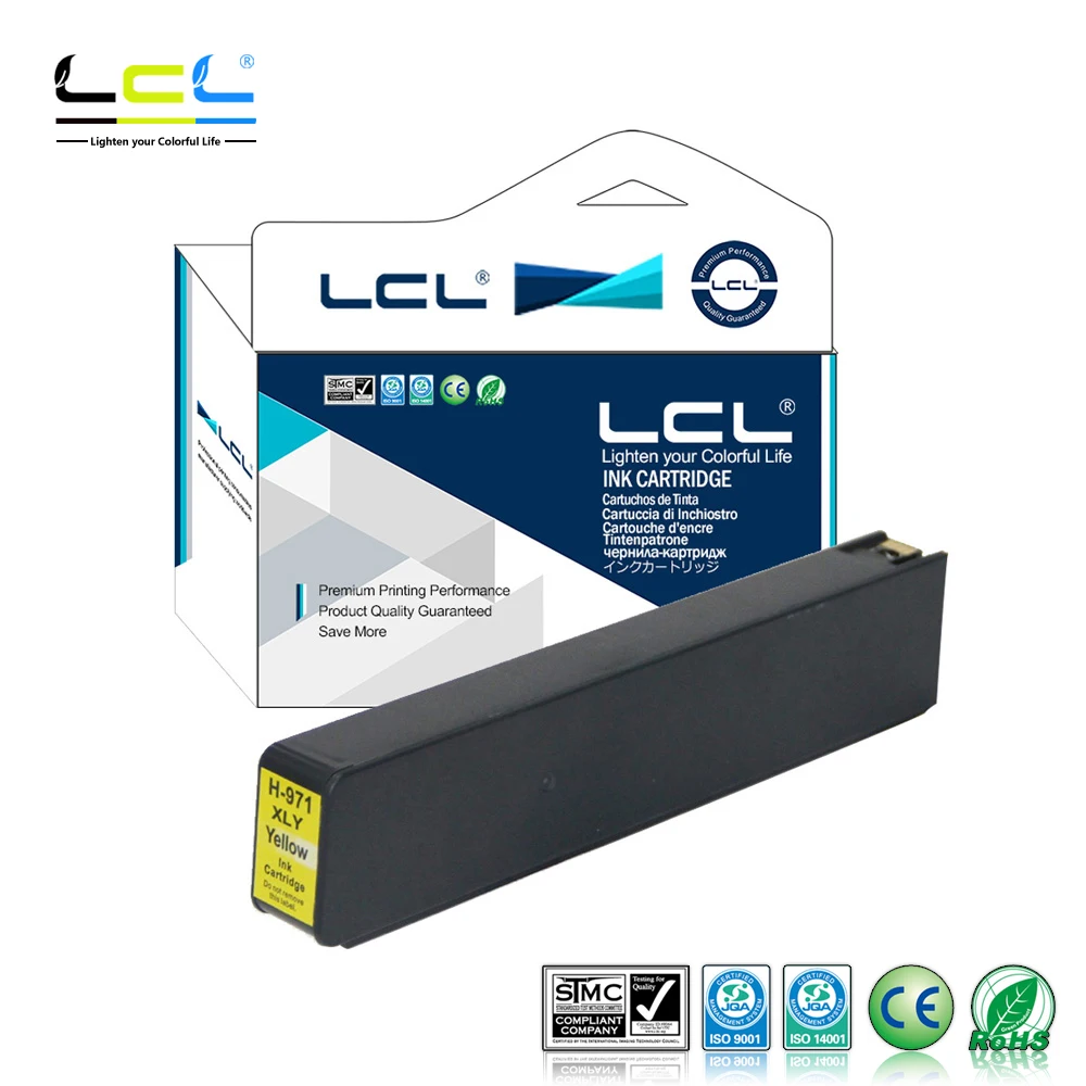 LCL 971XL 971 XL (1 упаковка желтый) чернильный картридж совместимый для HP Officejet Pro X451dn