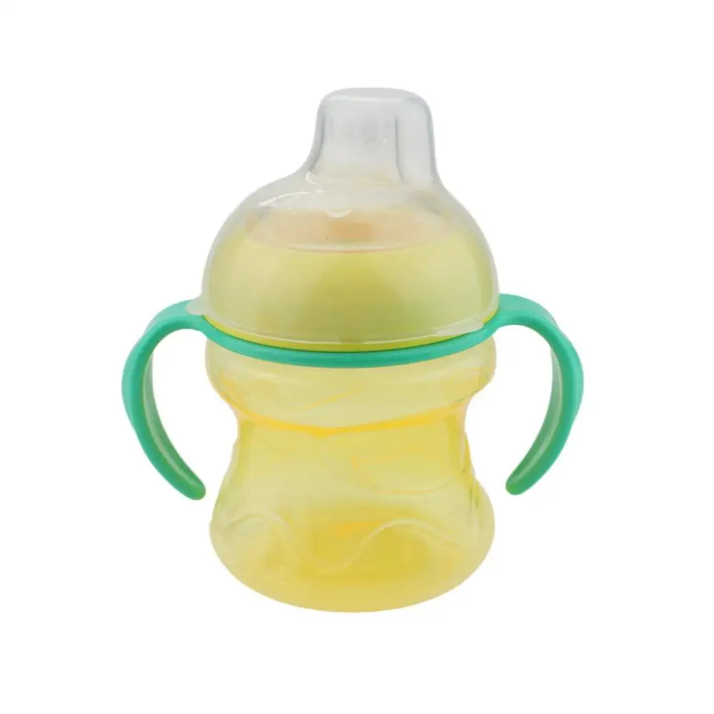 Yellow Sippy герметичная безопасная бутылка с мягким ртом для детей, для малышей, для обучения, питьевые бутылки, контейнер для молока - Цвет: Yellow