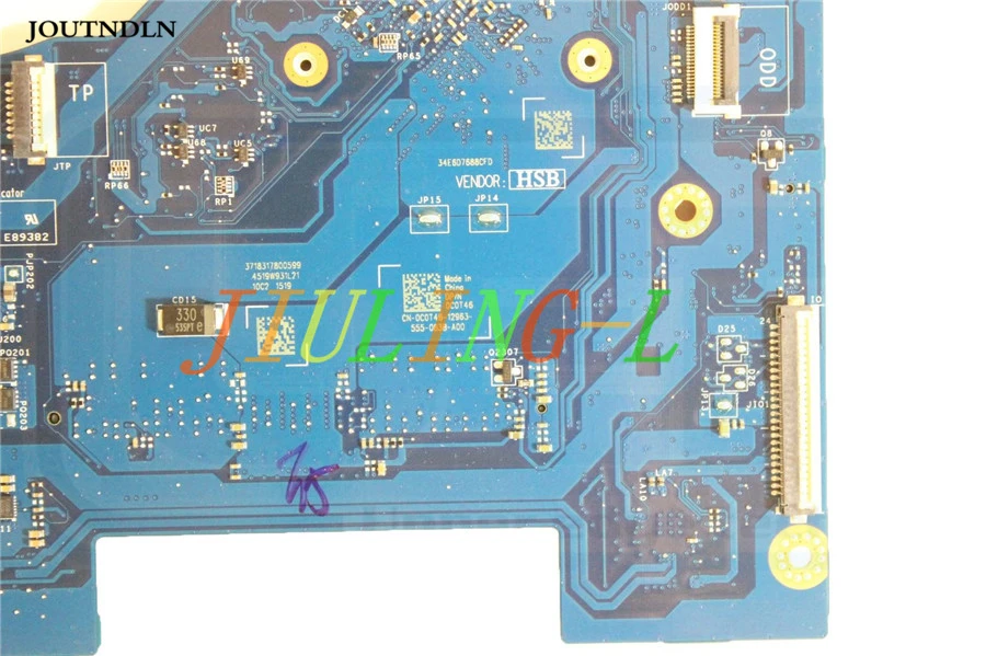 JOUTNDLN для материнской платы ноутбука Dell Inspiron 5551 LA-B912P CN-0C0T46 0C0T46 C0T46 Pentium N2840 2.16 GHz.