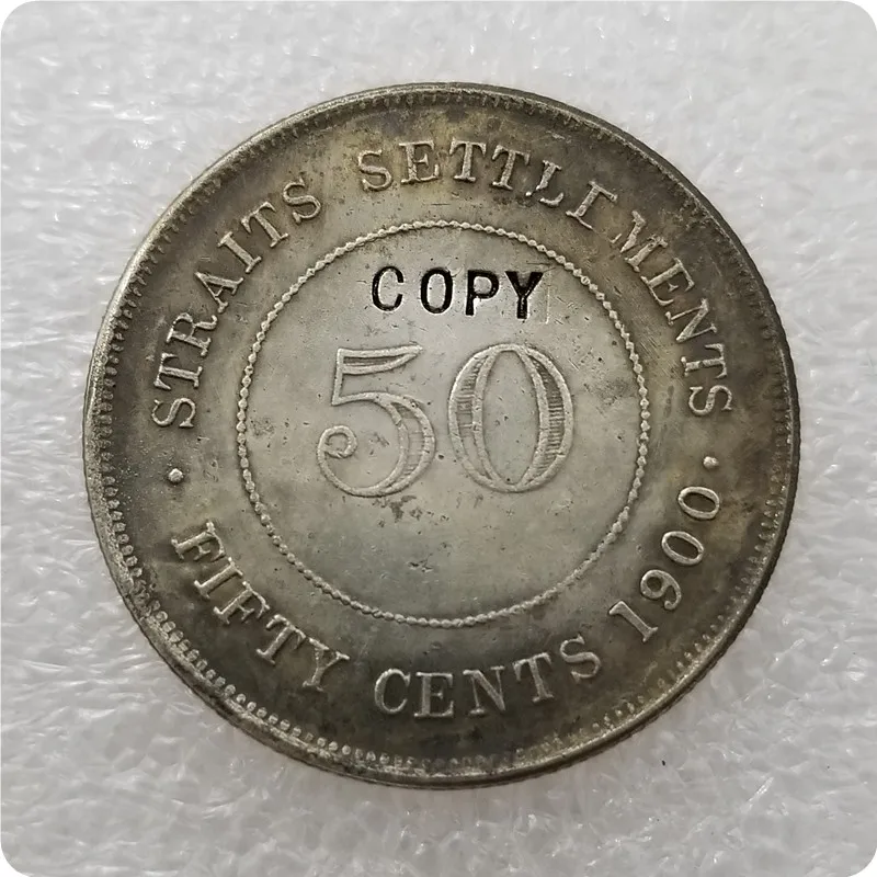 1886-1901 проливов королевы Виктории 50 процентов копии монет - Цвет: 1900