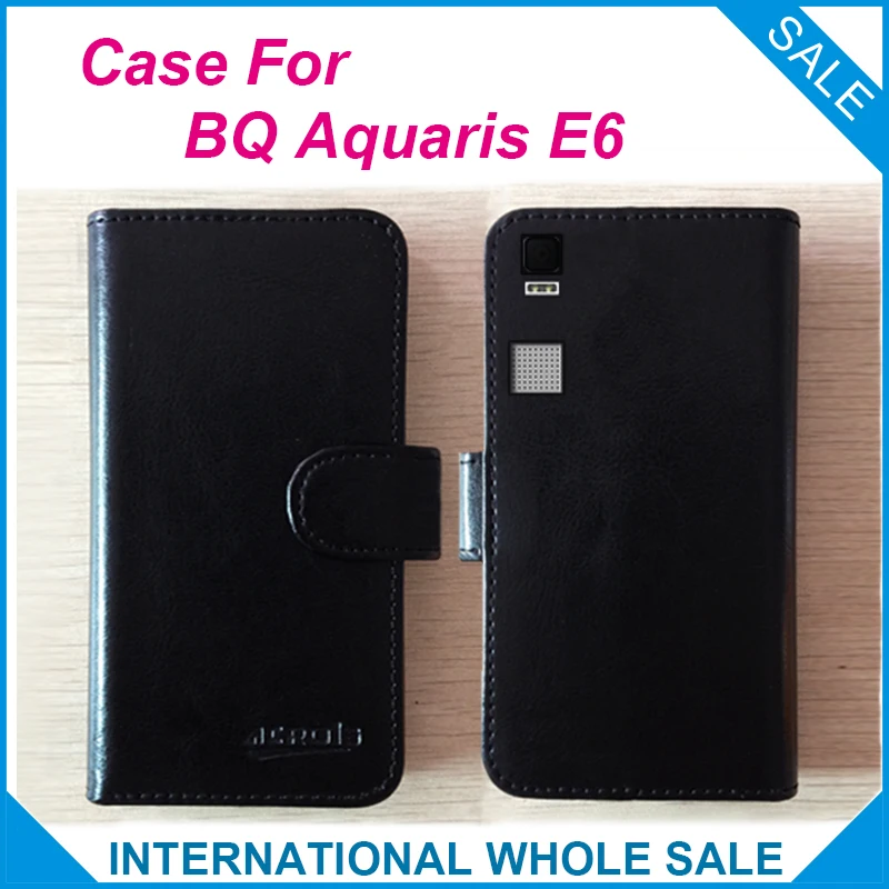 Aquaris E6 чехол BQ телефон 6 цветов заводская цена Флип кожаный эксклюзивный для сумка