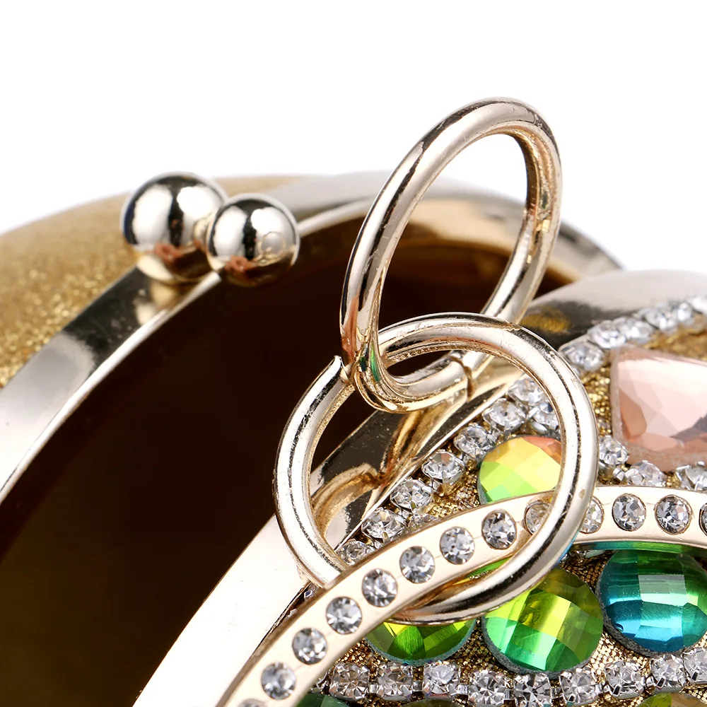 Хит продаж женская вечерняя сумка со стразами цветные сферические сумки клатчи