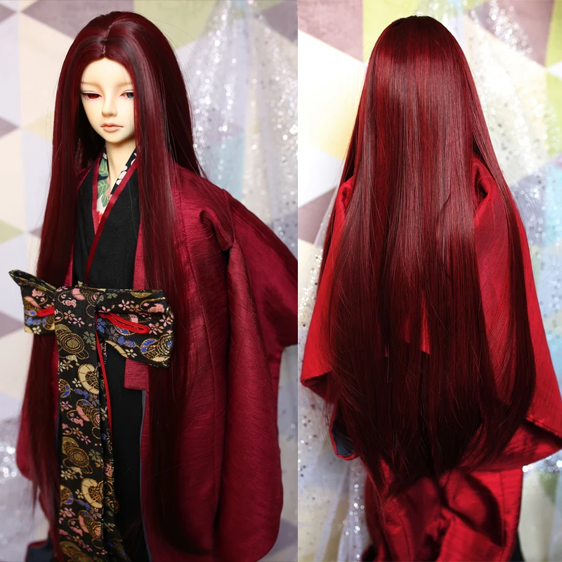Cateleya BJD волосы куклы длинные прямые груша голова наконечник слегка перемотки