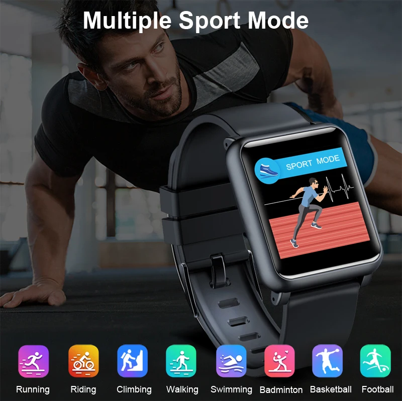 

H9 Smart Watch Men Women Ip67 Waterproof Multi-sports Modes Blood Pressure Monitor Heart Rate Fitness Smartwatch TF1 Upgrade