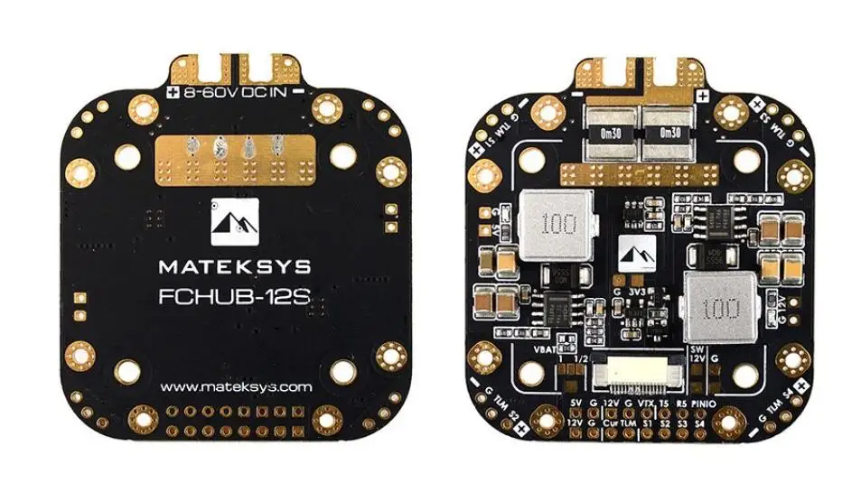 Распределительная плата Matek для XCLASS PDB Hub 8 в и 60 (3 ~ 12 с) встроенный датчик тока 440A