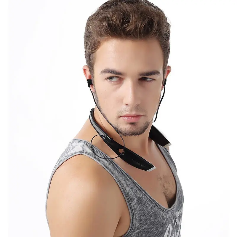 Спортивные наушники Bluetooth с шумоподавлением Шейная гарнитура стерео Бас Звук