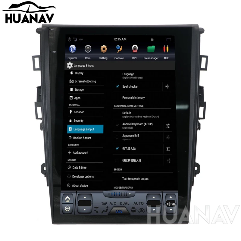 Тесла стиль чистый андроид 12 1 &quotавтомобиль без dvd плеер gps навигации для Ford Mondeo