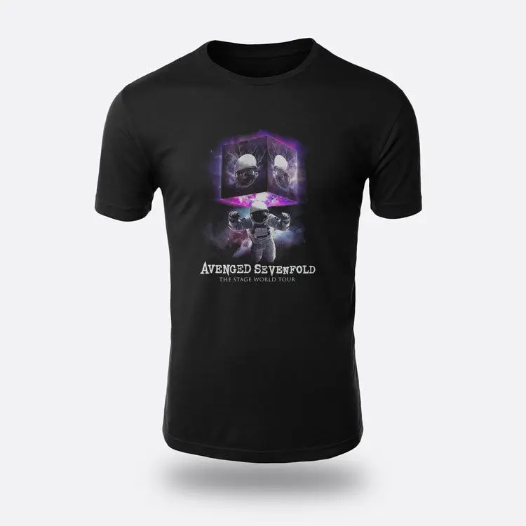 Avenged Sevenfold этап World Tour черная футболка Размеры S-3XL Мужская | одежда