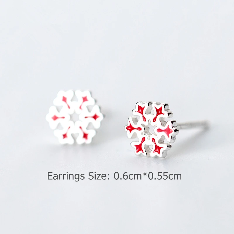 Женские серьги гвоздики в виде снежинки серебро 925 пробы|snowflake stud earrings|stud earringsstud