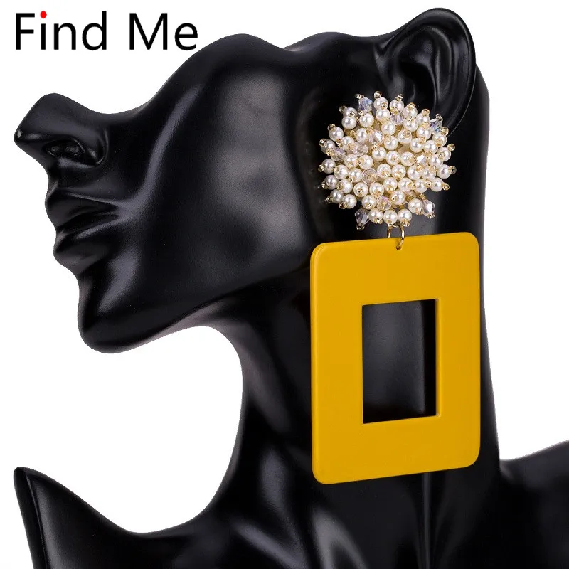 Find Me модные роскошные длинные Винтажные серьги в стиле бохо, геометрические Висячие серьги для женщин, ювелирные изделия