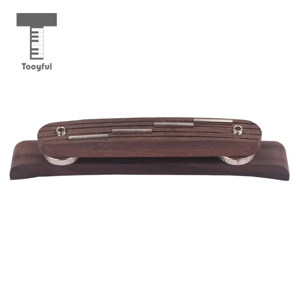 

103mm Adjustable Mandolin Bridge for Guitar Bass Mandolin Parts Rosewood