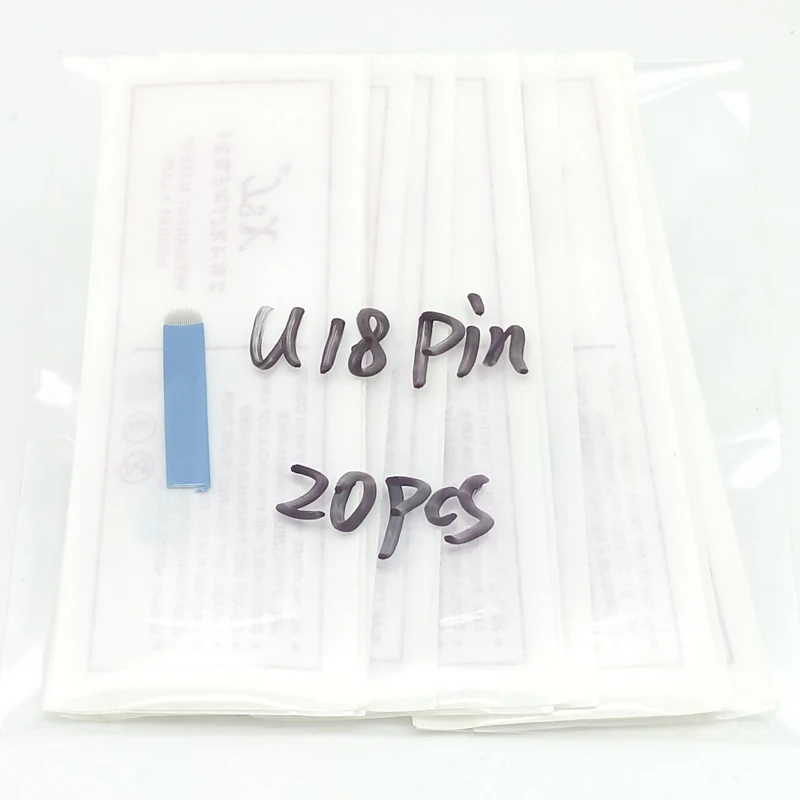 2018 настоящая горячая Распродажа иглы для татуировки с микроблейдинга 18 пин u