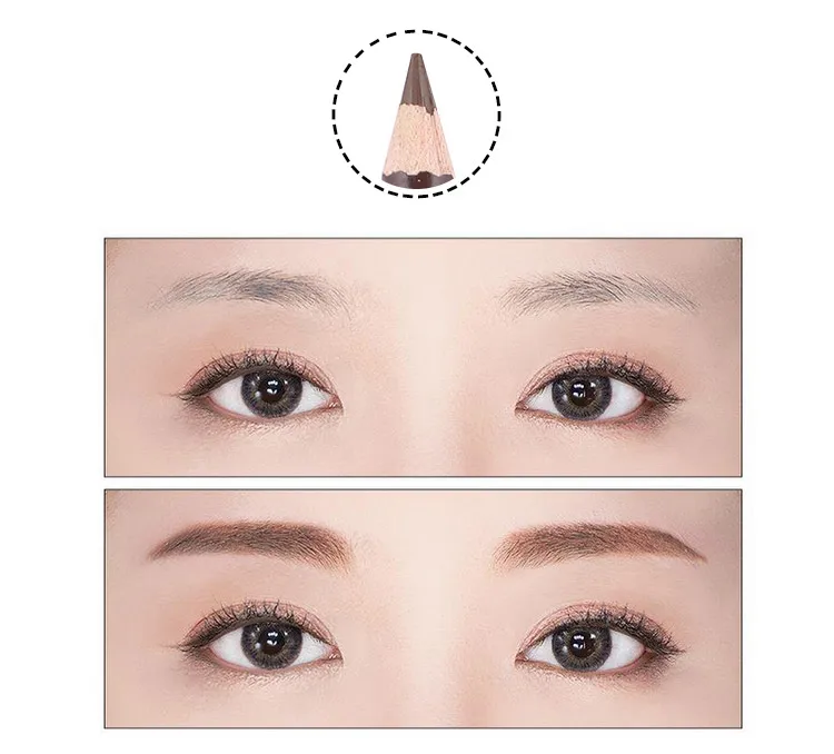 Леопардовый карандаш для бровей Cuttable Eye Brow Enhancer двойная головка с бровями кисть для глаз макияж рисунок пигмент оттенок инструмент Татуировка ручка