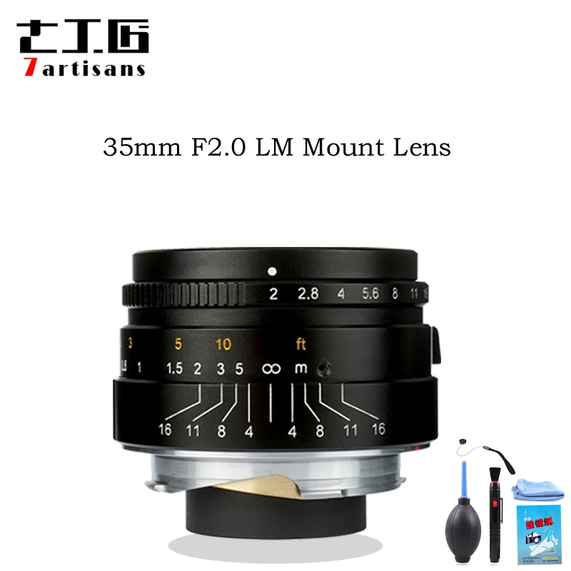 7 artisans 35 мм F2 широкая диафрагма paraxial M mount Lens для Leica Cameras M240 M3 M5 M6 M7 M8 M9 M9P M10|Объективы