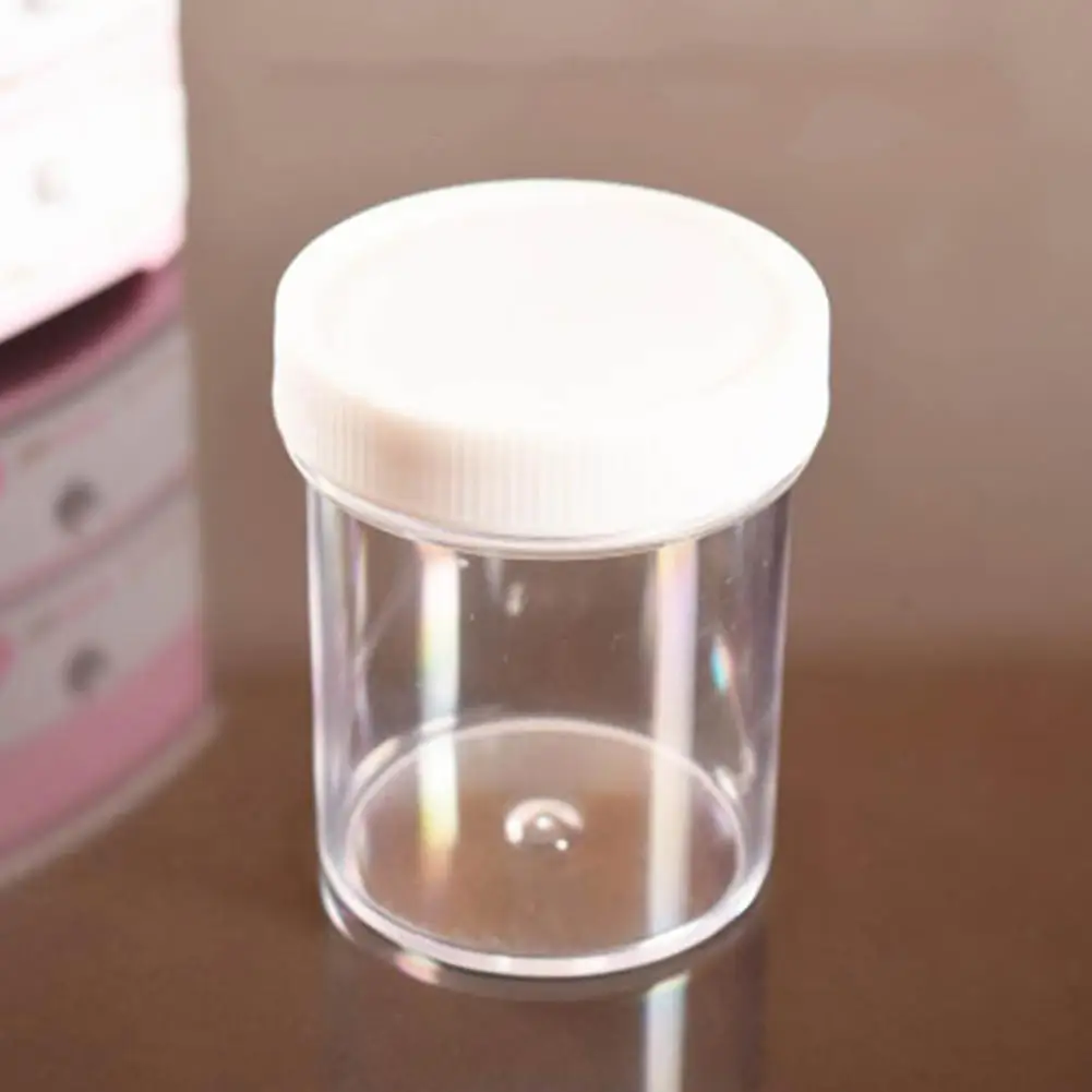 

120ml Kids Decompression Toy Plasticine Plastic Box Round Super Storage Slime Box Container DIY Fluffy Dlime Container Box