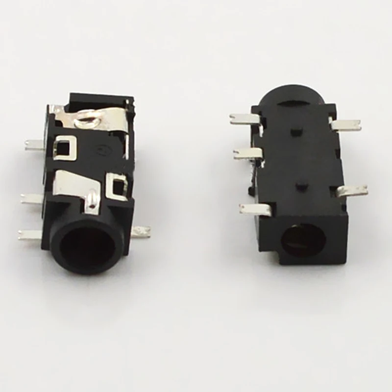 30pcs Jack 3.5mm Headphone Connector SMD-type Smt 3.5 Headset PJ Socket PJ-327E Paste Board For Bluetooth Small Speakers | Компьютеры и