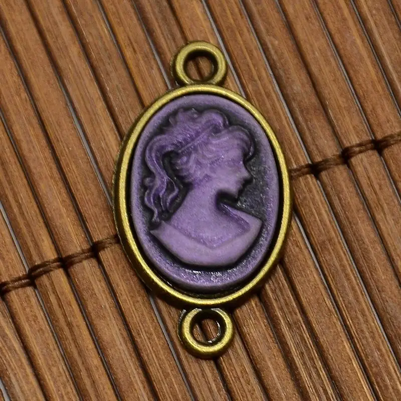 Набор кабошонов из никеля и бронзы в античном стиле 13x18 мм|cabochon settings|cabochon connectorresin