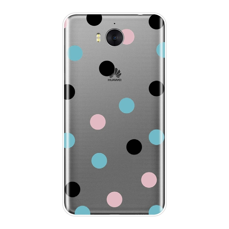 Back Cover For Huawei Y3 Y5 Y6 II Y7 Pro Red Dot White Girl Soft Phone Case Silicone Prime 2017 2018 Y9 2019 | Мобильные телефоны и