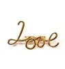 Love Модные большие кольца с буквами для женщин, Подиумные украшения, крутое, счастливое, любимое, уличное, для фотографии, стильное, эффектное, регулируемое кольцо, золотой цвет - Цвет основного камня: Love