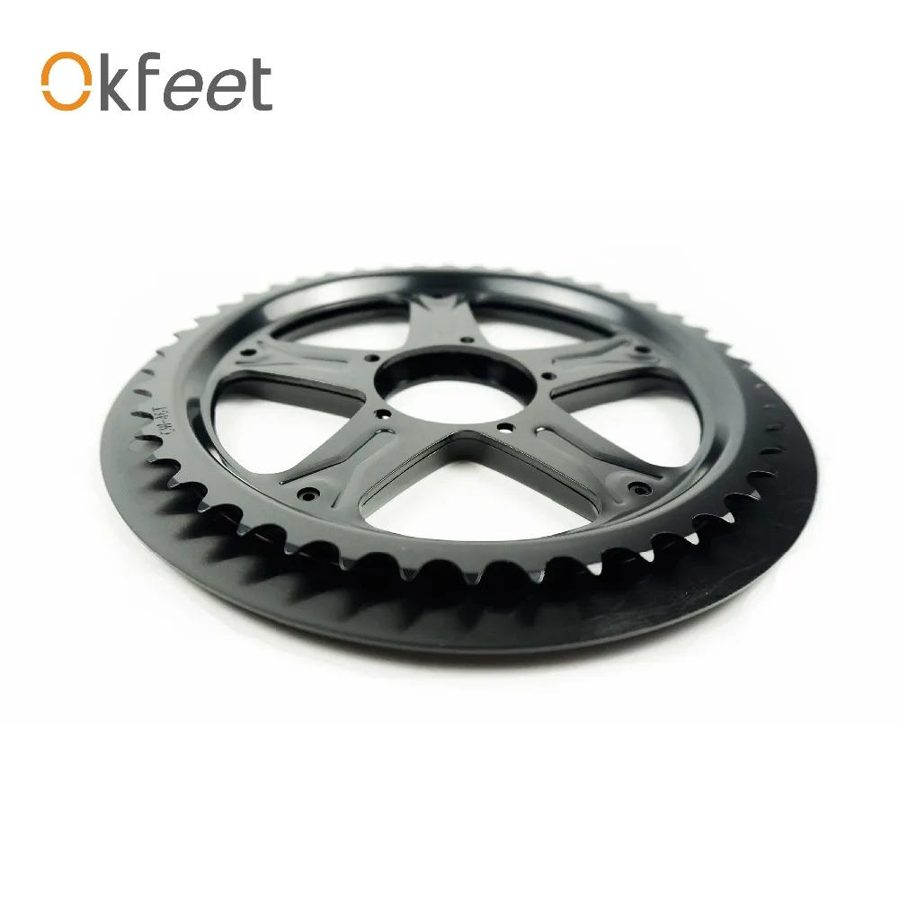 Okfeet BBS01 BBS02 BAFANG цепь колеса и сменная цепь черный 46T 48T 52T зубья цепи черный