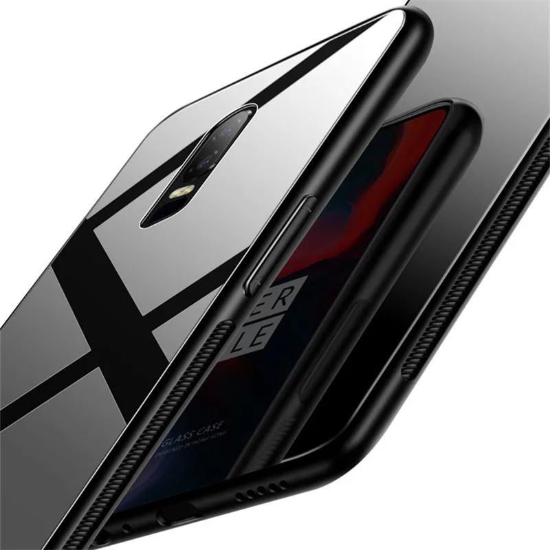 Для oneplus 6 Чехол One Plus 6 Чехол антидетонационный Fundas мобильный телефон закаленное стекло защитный чехол для Coque oneplus 6 op6 1+ 6
