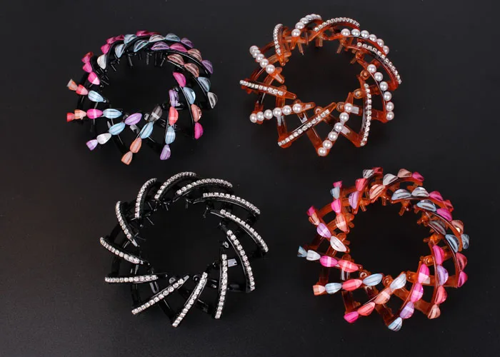 2018 заколки для волос пластиковая Хрустальная резинка девочек кольцо пряжка