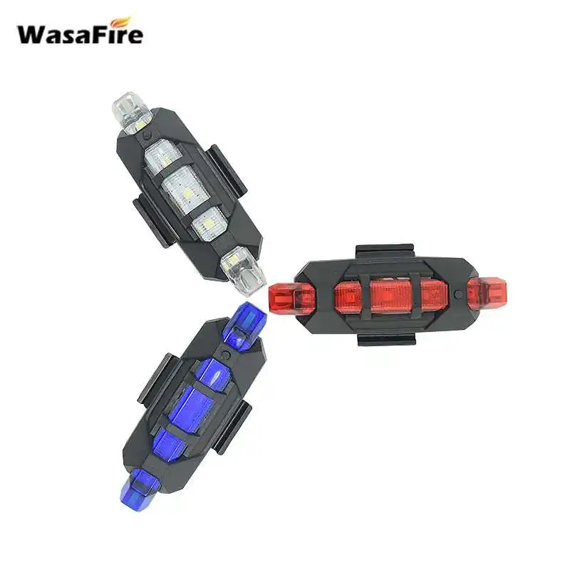 WasaFire Новый Перезаряжаемые USB светодиодный велосипед хвост светильник MTB
