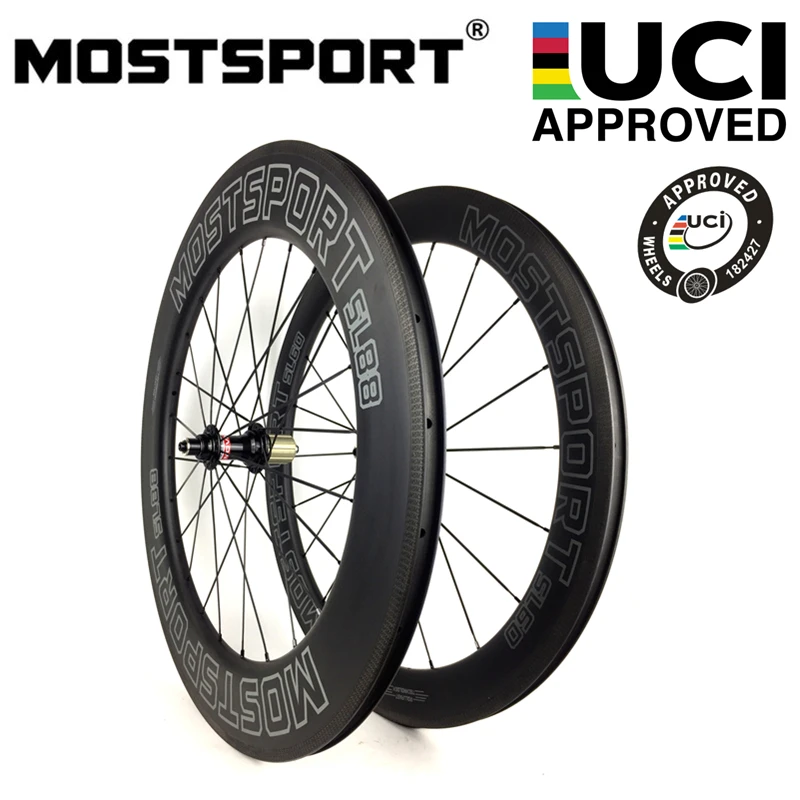 MOSTSPORT 60 мм/88 мм клинчер Углеродные колеса для шоссейного велосипеда/TT