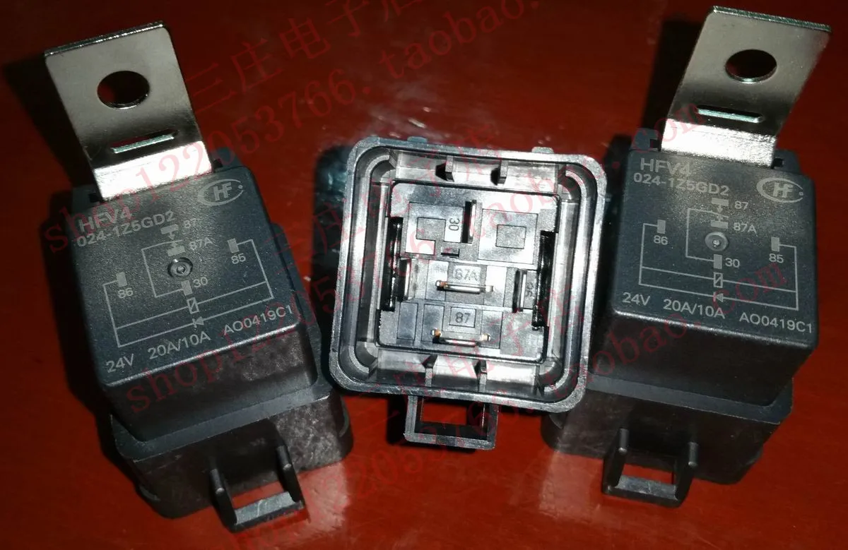 

Реле HFV4 024-1Z5GD2 V4-1C-24V-85 положительный