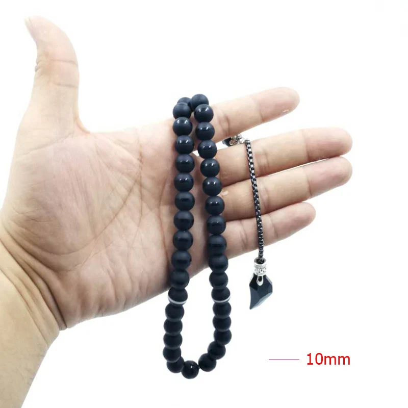 Кристалл Tasbih с агатом кисточка популярный стиль кристалл черного цвета