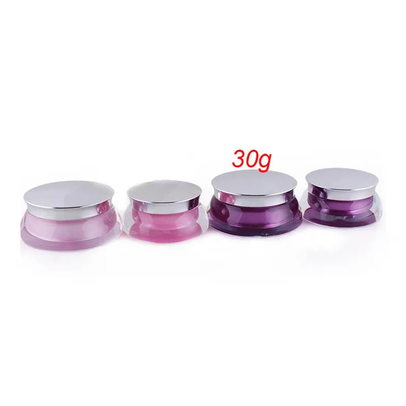 

100pcs 30G UFO shape purple cream jar ,30 gplastic Cosmetic Jar,unique acrylic 1 ounce Cosmetic Packaging for sale