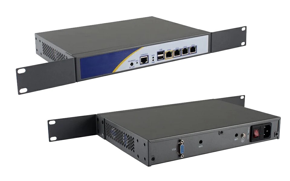 Причастником R13 4* RJ45 1000 м LAN Rack брандмауэр маршрутизатор сетевой сервер с intel N2600 безвентиляторная поддержка PFSense