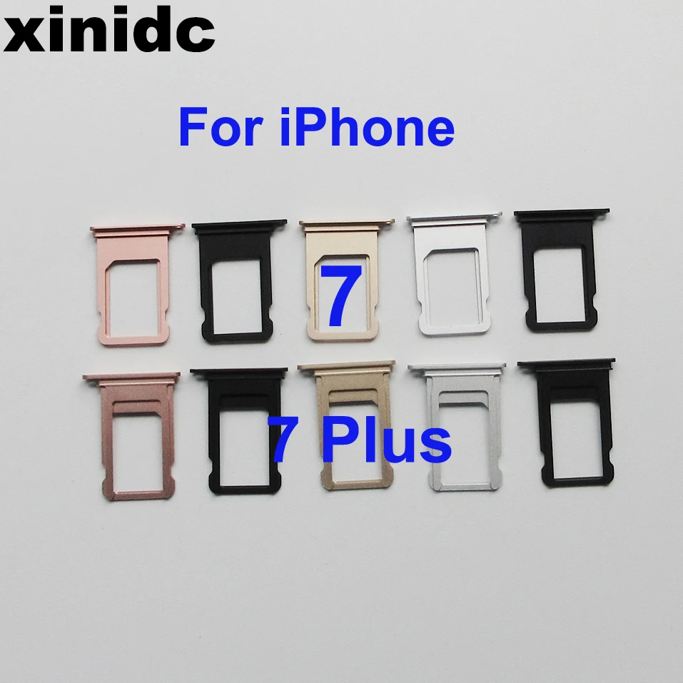 

Xinidc 30 pcs SIM Card Tray Holder For iPhone 7 7Plus Sim Tray Holder Repair Parts