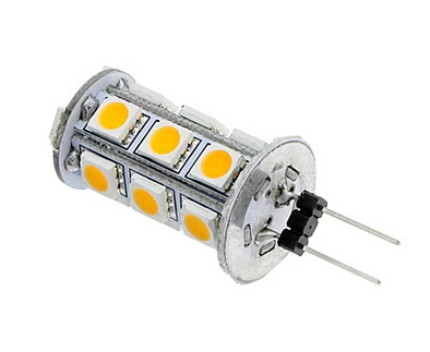 10 XGU4 G4 GY5.3 3 Вт 18x5050SMD 180-220LM 3000K теплый белый свет светодиодный Па-кукуруза (12 В)