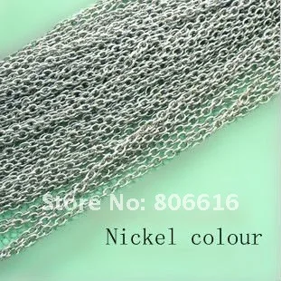 

(plz choose 1 color) 15M/lot 3MM Color Link Chains Jewelry Findings Necklace Components
