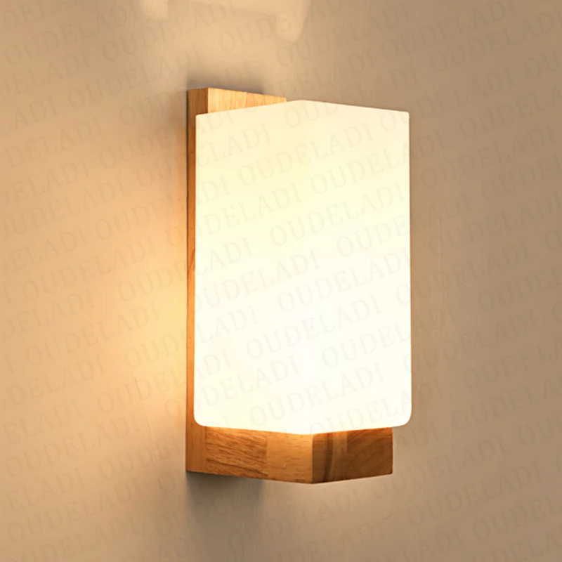 Скандинавские бра, настенные светильники, деревянные светодиодные лампы Wandlamp, стеклянная лампа, светильник, современный Лофт, Декор, для спальни, прихожей, светильники, AC90-260V