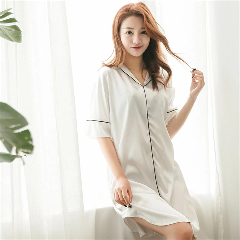 ЛИВА девушка Летний сон Lounge Для женщин пижамы полиэстер Ночные рубашки для