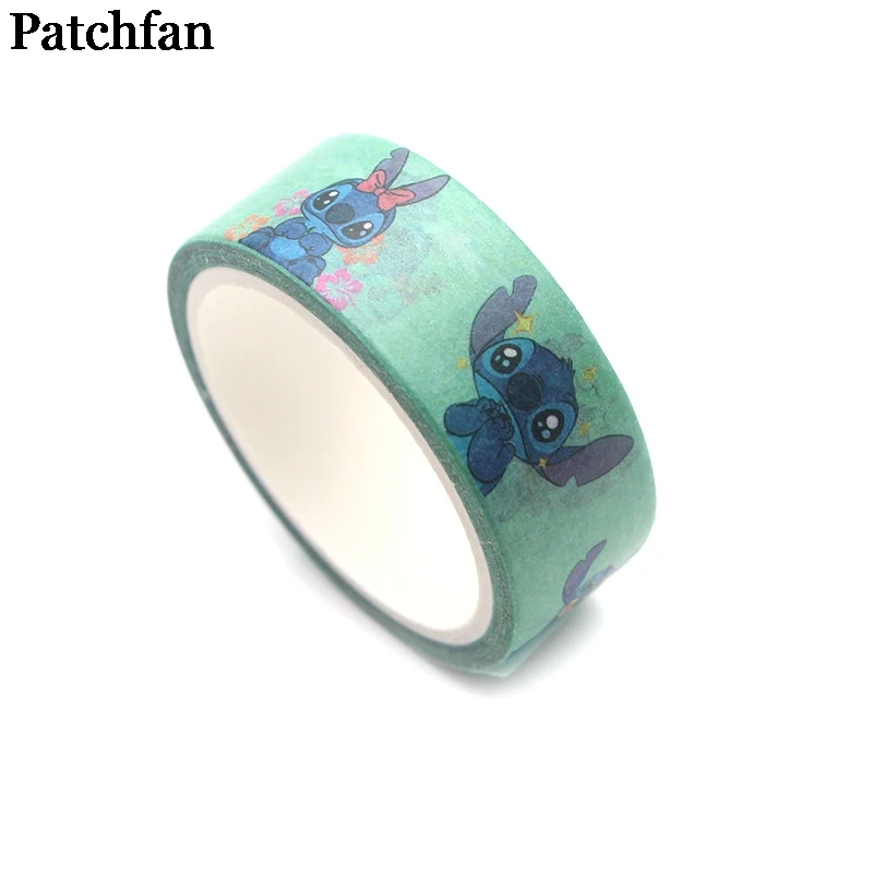 Patchfan Stitch meme Косплей малыш мультфильм альбом книга DIY Скрапбукинг клей васи маскирующая лента принт шаблон стикер A2020