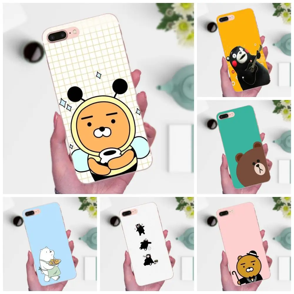 Мягкий чехол Kumamon We Bare Bear для Xiaomi Note 3 4 Mi3 Mi4 Mi4C Mi4i Mi5 Mi 5S 5X 6 6X 8 SE A1 Max Mix 2|Бамперы| |